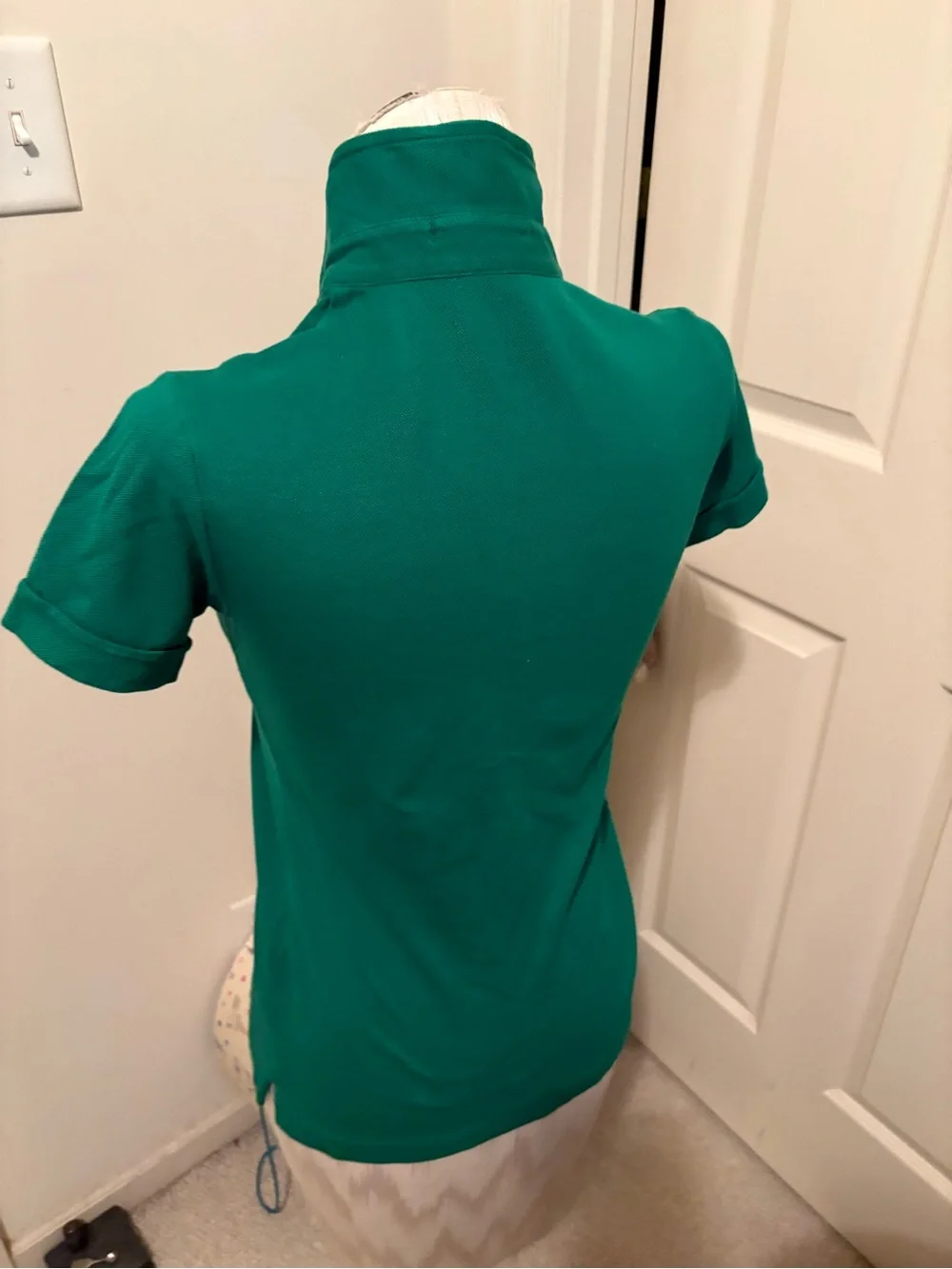 Ralph Lauren Emerald Green Girls' Polo Shirt with Pony Logo Large